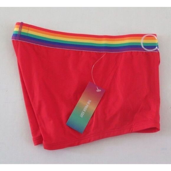 Calvin Klein NB2204 642 Men's Sz L Red "The Pride Edit" Low Rise Trunks - Picture 4 of 4